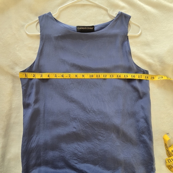 Women's Blue Sleeveless Top - Picture 4 of 7